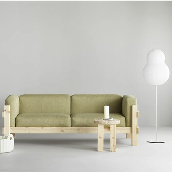 Normann Copenhagen Kube Sofa 3 zitter - grenenhouten frame