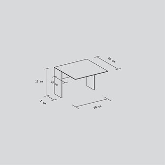 TIPTOE PLI Floating Shelf 20CM