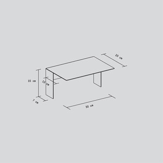 TIPTOE PLI Floating Shelf 30CM