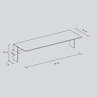 TIPTOE PLI Floating Shelf 60CM