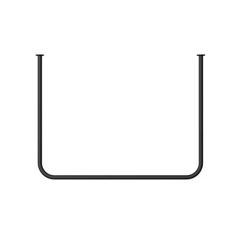 Metallbude plafondkledingstang ENIO - Zwart