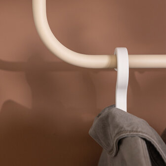 Metallbude plafondkledingstang ENIO - Cashew