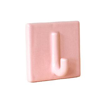 Studio Lotte Swart Hangop wandhaak single roze