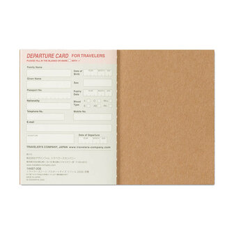 Traveler's notebook Passport Size Diary 2026 Second Half Weekly agenda