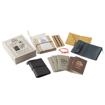 TRAVELER&rsquo;S Notebook&nbsp;Card Size 20th Anniversary Set Zwart
