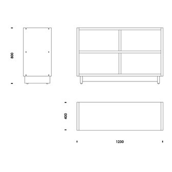 Normann Copenhagen Fyr Boekenkast Medium Pine