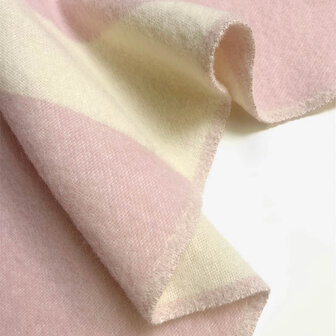 Maison Deux Swirl Blanket Botergeel Roze