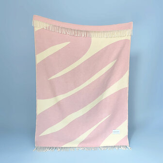 Maison Deux Swirl Blanket Botergeel Roze