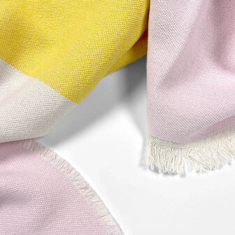 Maison Deux katoen plaid 