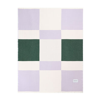 Maison Deux Check Bold Plaid Lila - Bosgroen