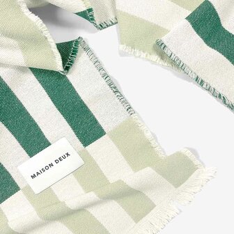Maison Deux Check Tiles Plaid Salie Bosgroen