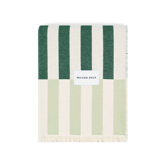 Maison Deux Check Tiles Plaid Salie Bosgroen