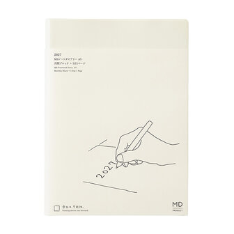 Midori MD Notebook Diary 2027 A5 - 1 day 1 page