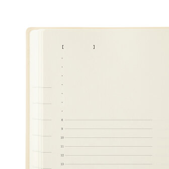 Midori MD Notebook Diary 2027 A5 Monthly block + memo