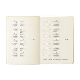 Midori MD Notebook Diary 2027 A6 - 1 day 1 page