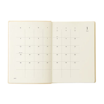 Midori MD Notebook Diary 2027 A6 - 1 day 1 page