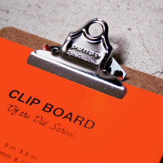 Hightide clipboard A5 chrome detail