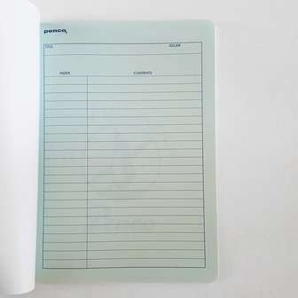 indexpage B5 Foolscap notebook