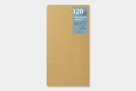 Traveler&#039;s notebook refill 020 kraft paper folder