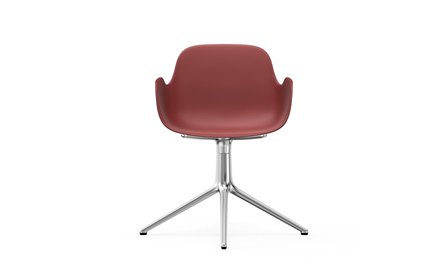 Normann Copenhagen Form Swivel armchair 4L alu  red