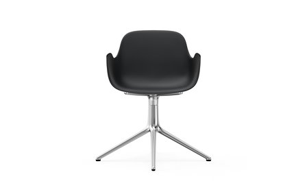 Normann Copenhagen Form Swivel armchair 4L alu  zwart