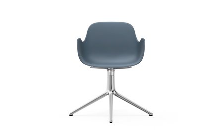 Normann Copenhagen Form Swivel armchair 4L alu blauw