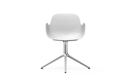 Normann Copenhagen Form Swivel armchair 4L alu  wit