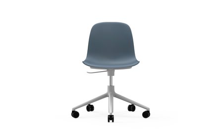 Normann Copenhagen Formchair gaslift Swivel blauw