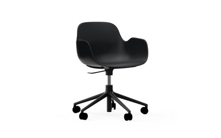 Normann-Copenhagen-Form-Swivel-Armchair-5W-gaslift zwart