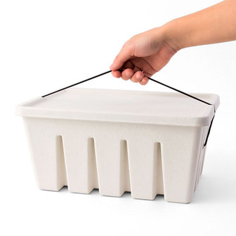 Midori Pulp Toolbox storage box white 