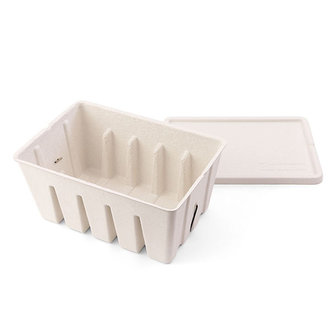 Midori Pulp Toolbox storage box white open