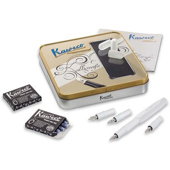 kaweco kalligrafie set wit