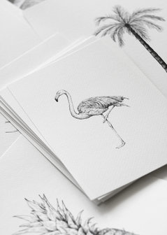 Inkylines flamingo print