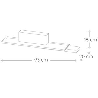 Puik design duplex wall shelf