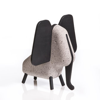 korridor design concrete elephant spotted white