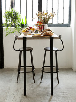 TIPTOE table & bar leg 110 cm graphite black