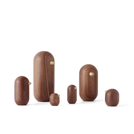 Normann Copenhagen little birds walnut - anniversary edition