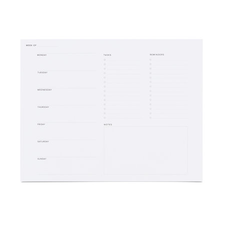 Appointed weekly task pad