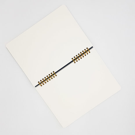 O-check design graphics ring memo notebook plain