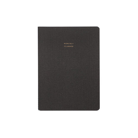 Appointed monthly planner small charcoal gray