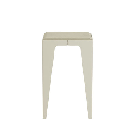 Wye Chamfer stool light grey