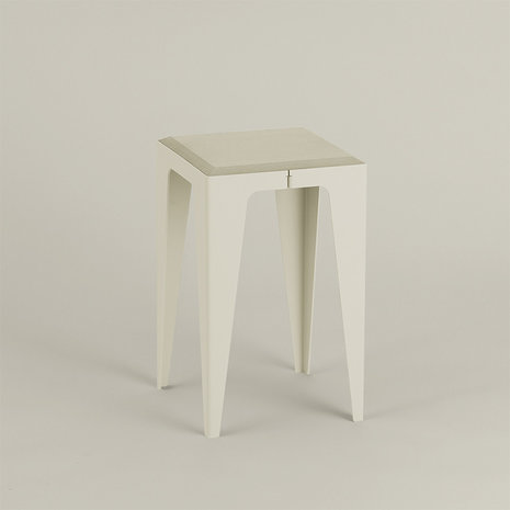 Wye Chamfer stool light grey