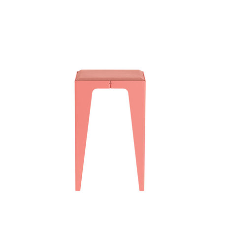 Wye Chamfer stool coral red