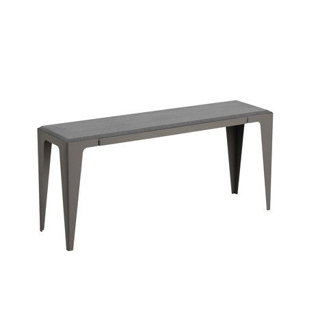 Wye design chamfer bench slate black