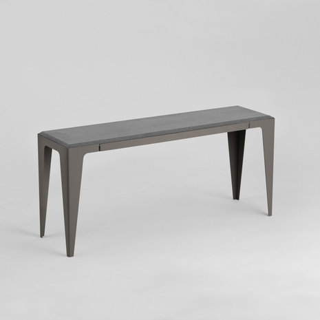 Wye design chamfer bench slate black