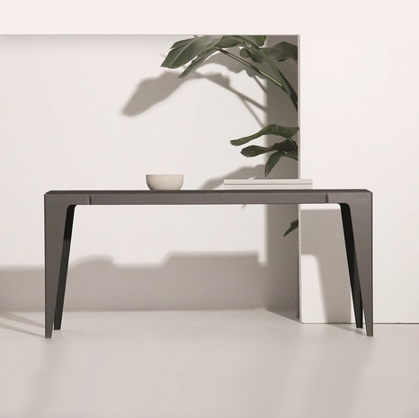 Wye design chamfer bench slate black