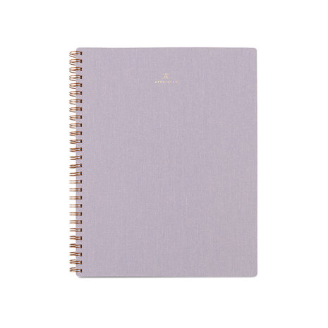 Appointed notebook lined lavender gray