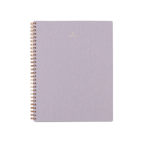 Appointed notebook lined lavender gray