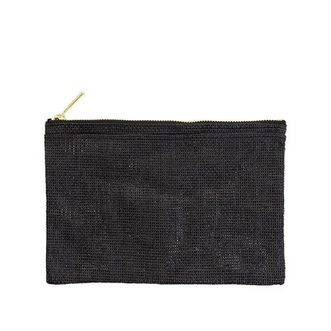 Midori paper cord pouch black