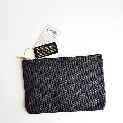 Midori paper cord pouch black